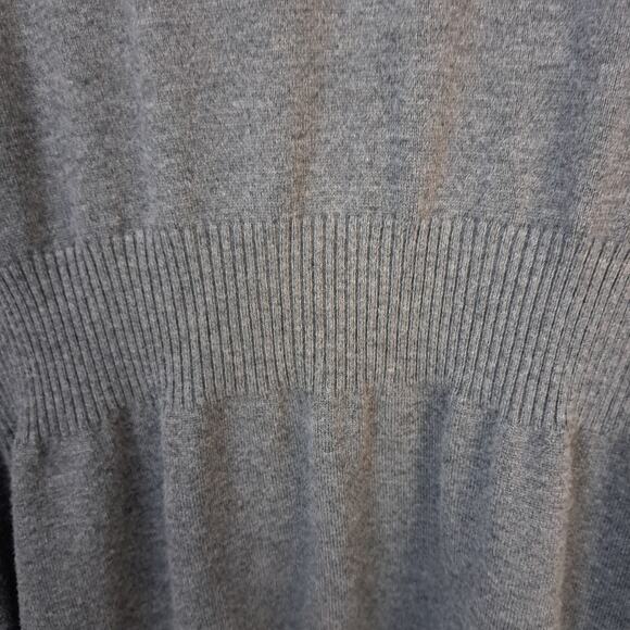 Faded Glory Charcoal Gray Heather Open Front Cardigan Sweater Women's XXL 20 - Picture 3 of 6